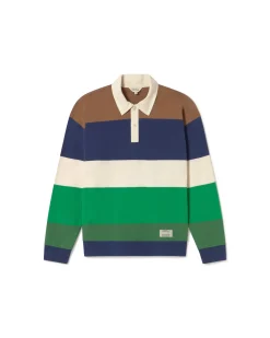 Mehrfarbiges gestreiftes Poloshirt Bob