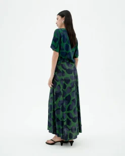 Midi Ecovero leaf Rock Tora