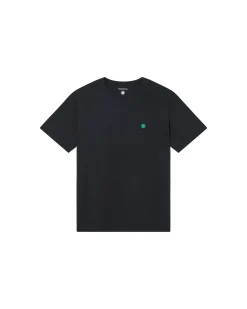Navy T-Shirt grüne Sonne Rücken