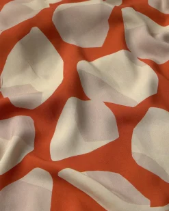 Orange Ecovero leaf Bluse Libelula