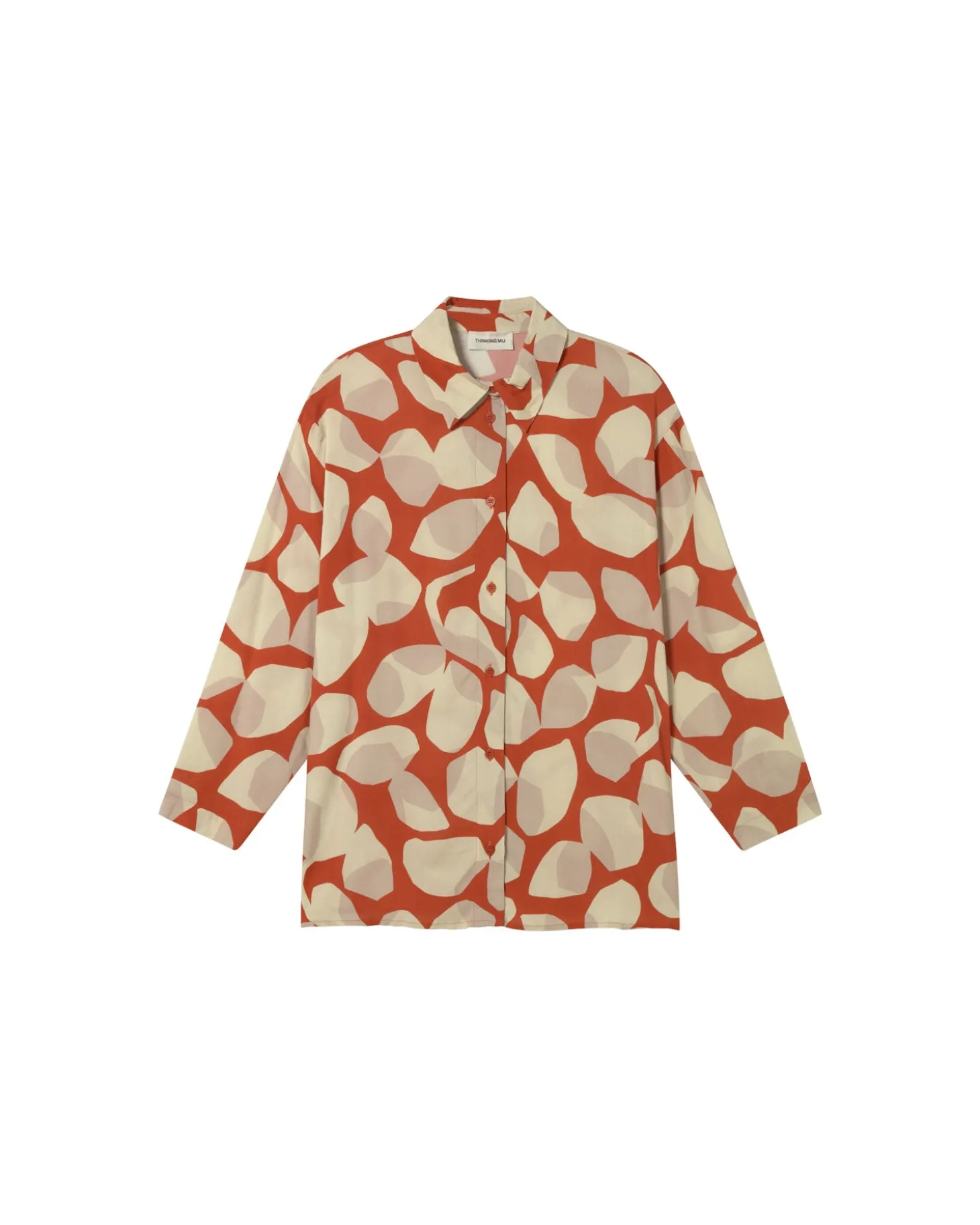 Orange Ecovero leaf Bluse Ava