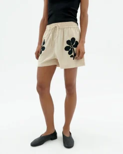 Patched Shorts Geranio