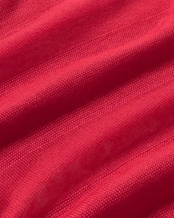 Roter halbstransparenter Strickpullover Be
