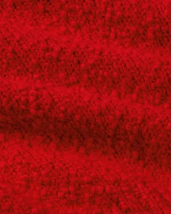 Roter texturierter Strickpullover Clara