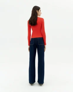 Rotes Modal Baumwolle Top Susan