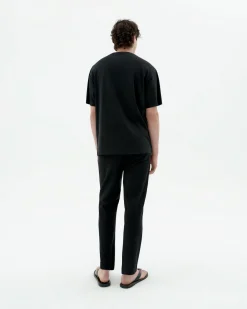 Schwarze gerade Hose Travel Light