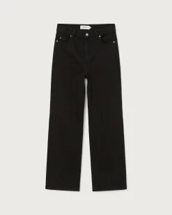 Schwarze hohe Taille Hose Theresa