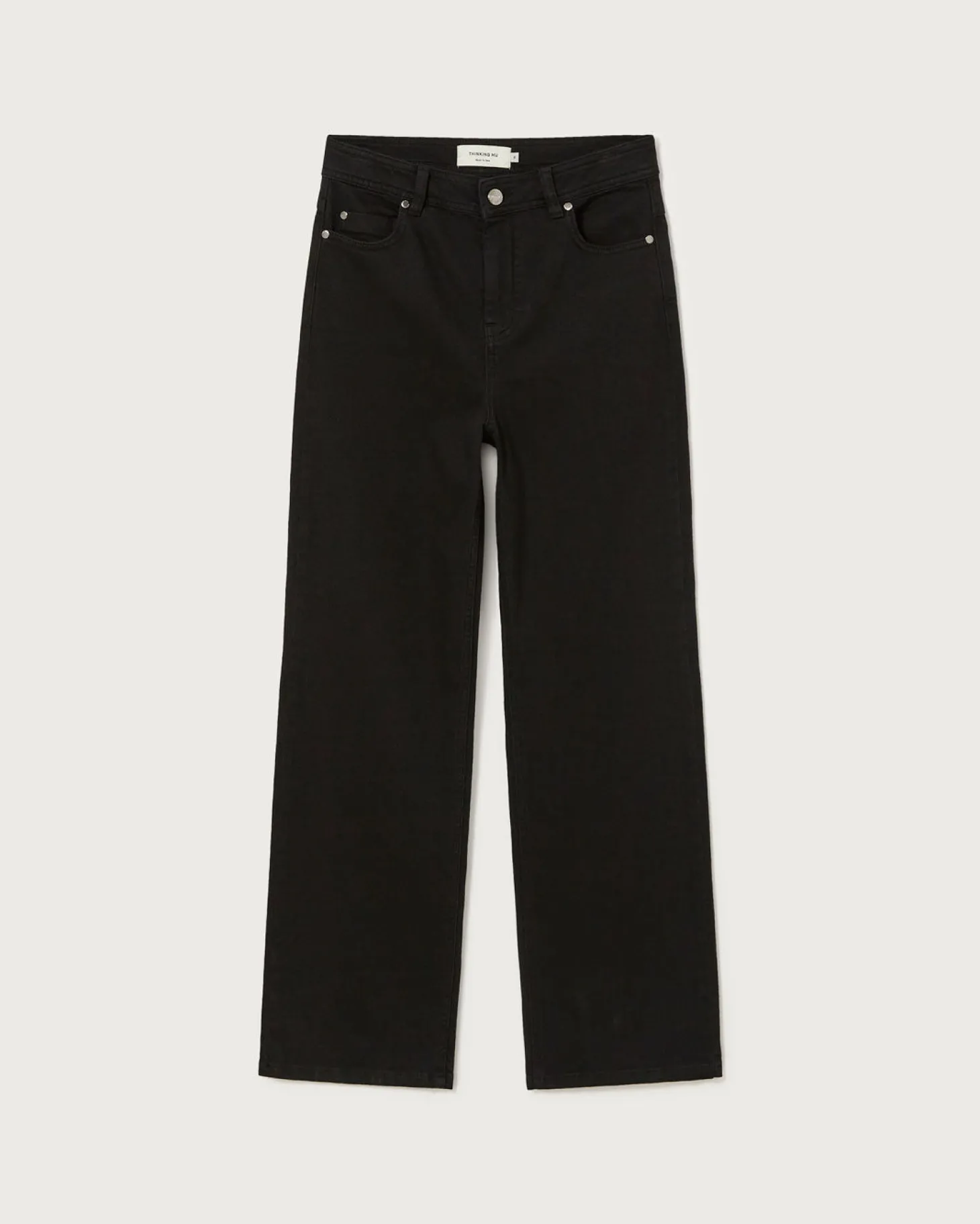 Schwarze hohe Taille Hose Theresa
