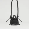 Schwarze Tasche aus veganem Leder Micro Ona
