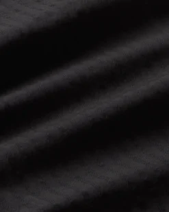 Schwarze wide leg Seersucker Hose Manolita