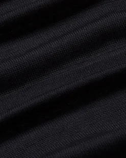 Schwarzer halbstransparenter Strickpullover Be
