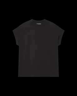 Schwarzes Basic T-Shirt Volta