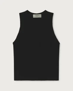 Schwarzes Ecovero Tanktop Turkana