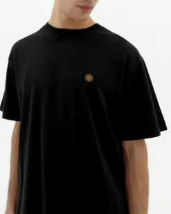 Schwarzes sol type Rücken T-Shirt Aaron