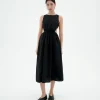 Seersucker cut out Kleid Kin