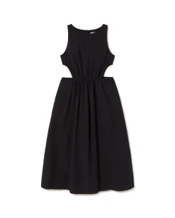 Seersucker cut out Kleid Kin