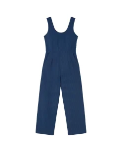 Taillierter Seersucker Jumpsuit Raflesia