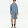 Unisex Sweatshirt indigo Naturfarbe