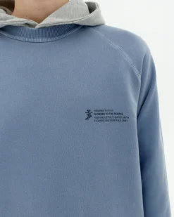 Unisex Sweatshirt indigo Naturfarbe