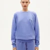 Unisex Sweatshirt violett Naturfarbe