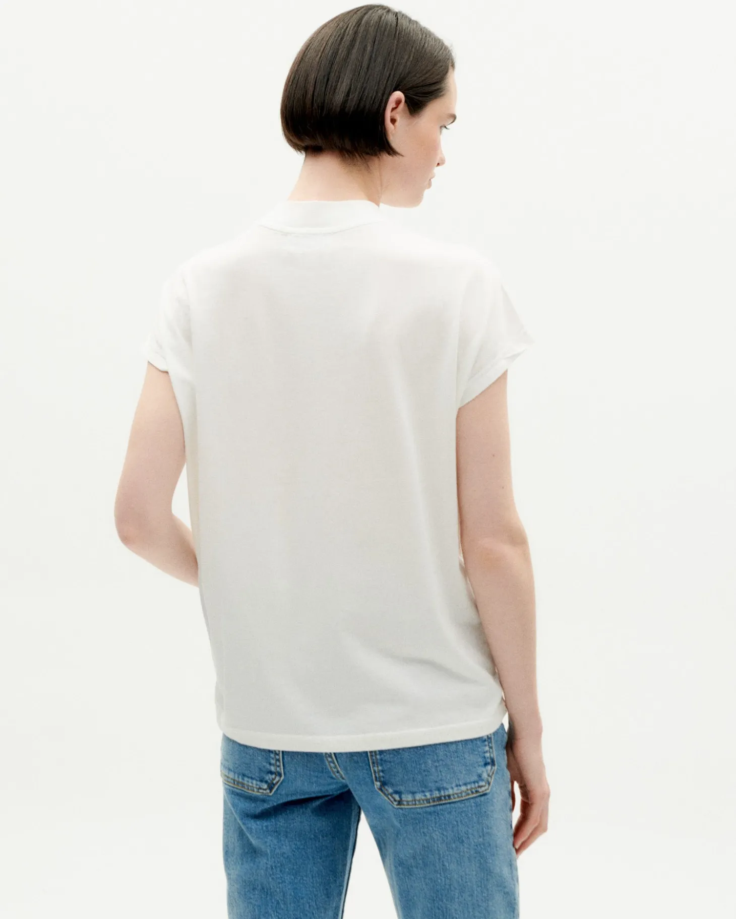Weißes Basic T-Shirt Volta