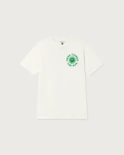 Weißes happy sun T-Shirt