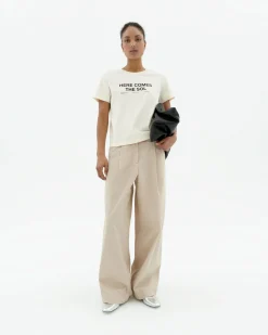 Weißes here comes the sol T-Shirt Ida
