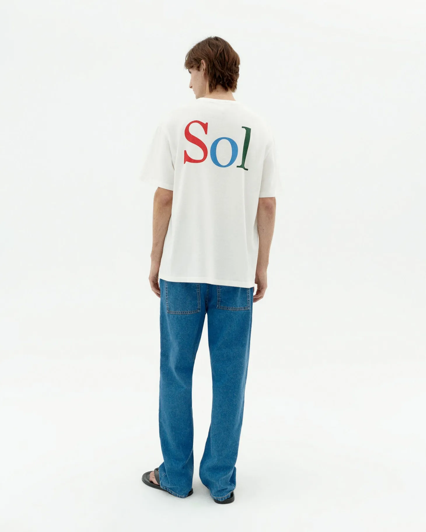 Weißes sol type Rücken T-Shirt Aaron