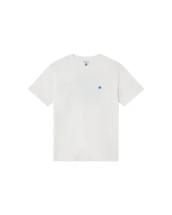 Weißes T-Shirt blaue Sonne Rücken